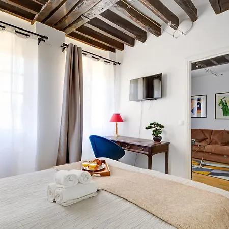 Bnbnova - 1br Le Marais & Arts Et Metiers Paris